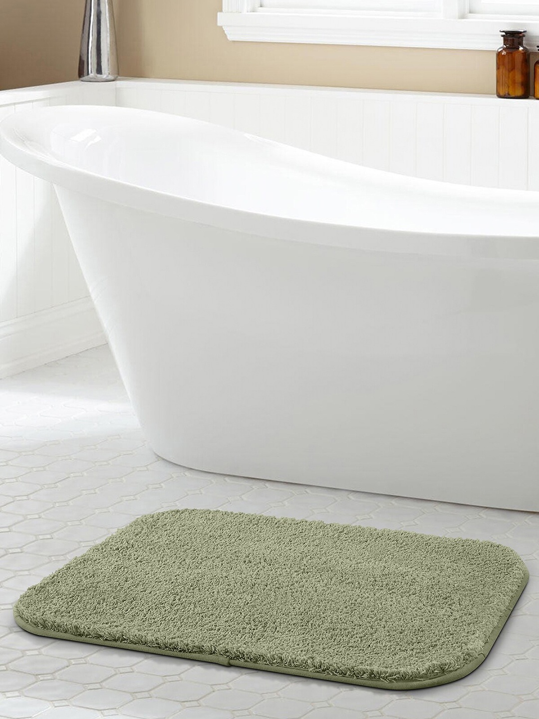 

OBSESSIONS Olive Solid 2200 GSM Bath Mat