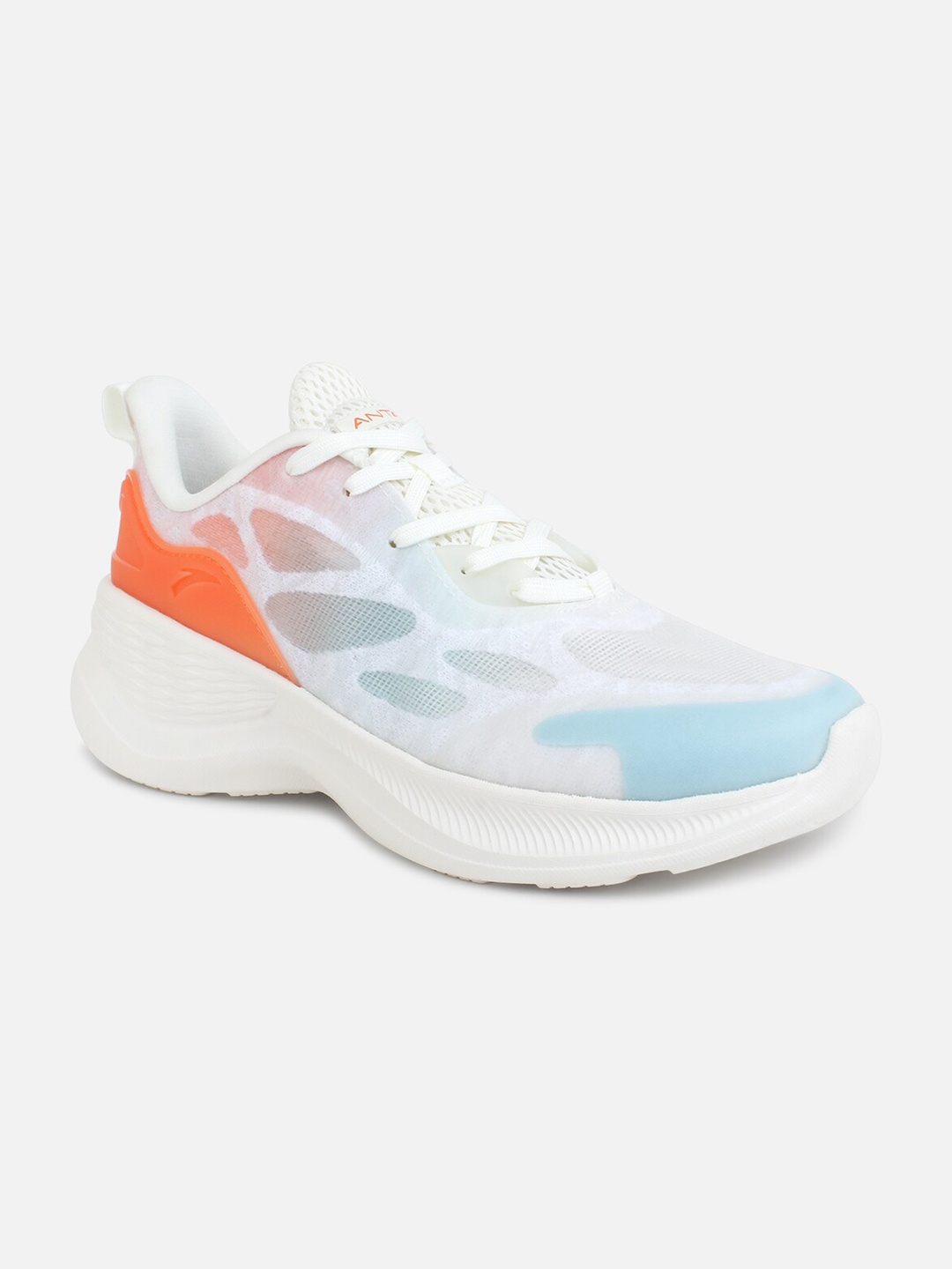 

Anta Women White Mesh Walking Shoes