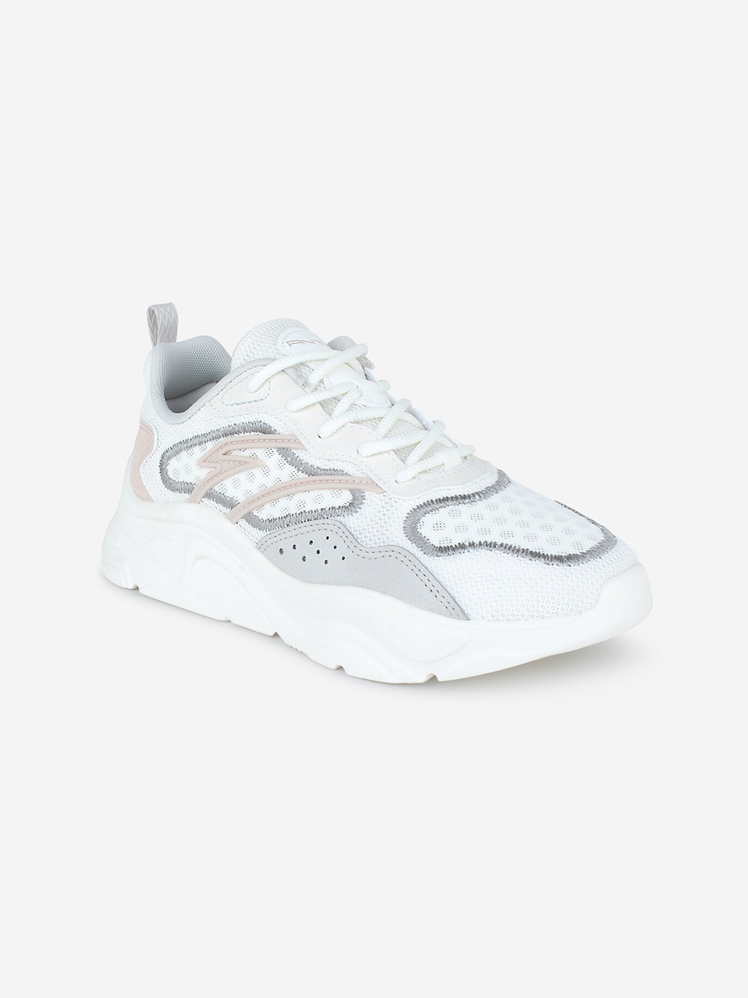 

Anta Women White Mesh Running Non-Marking Shoes