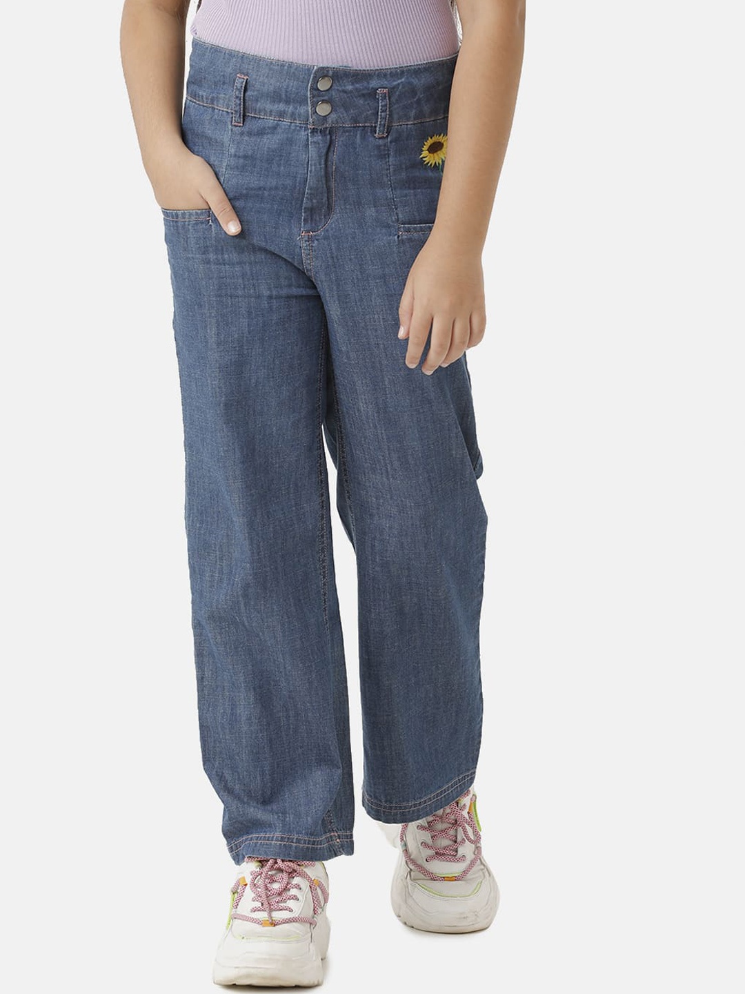 

UNDER FOURTEEN ONLY Girls Navy Blue Trousers