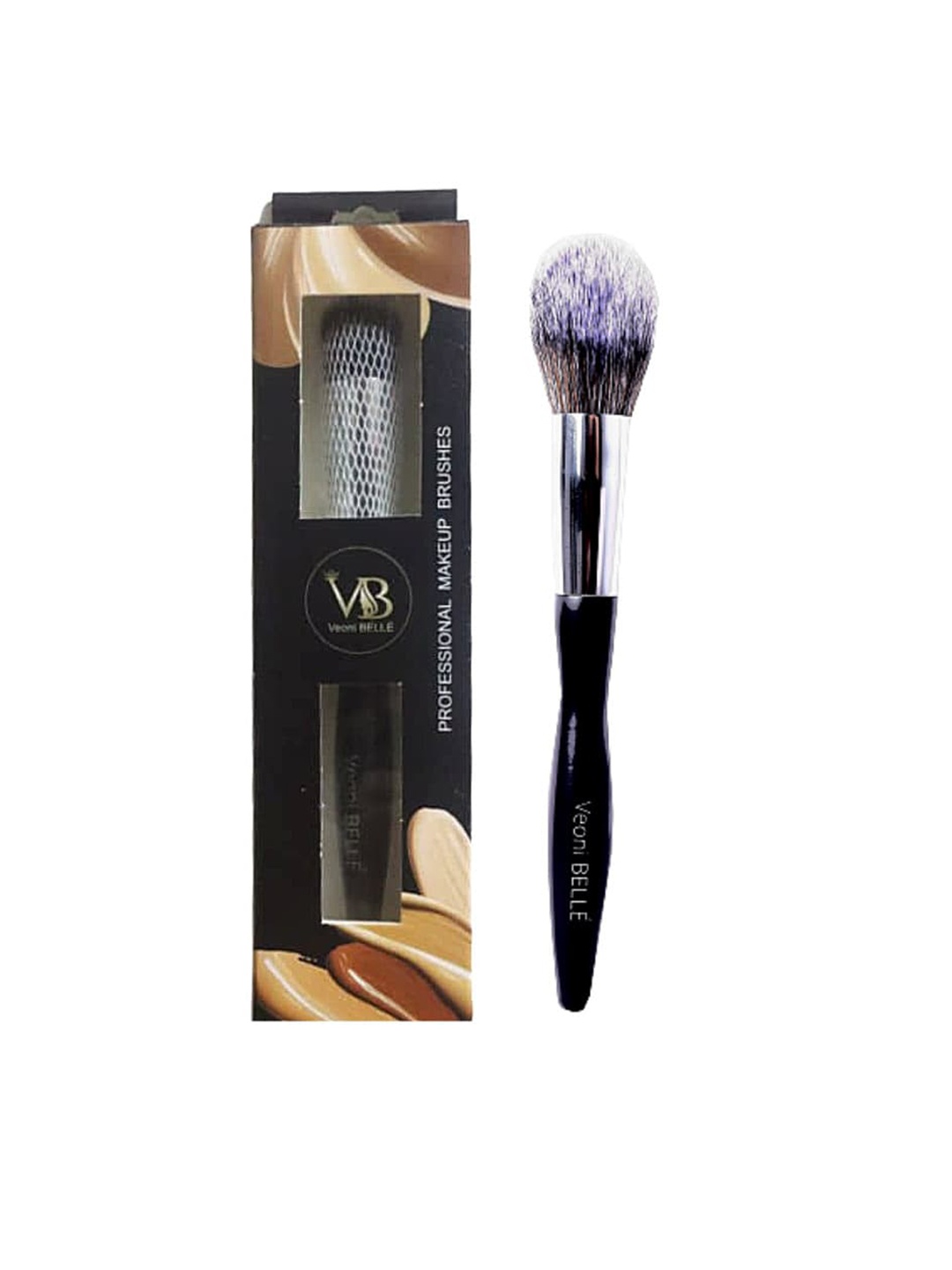 

Veoni BELLE Tapered fluffy Powder Blending Brush For Face, Black