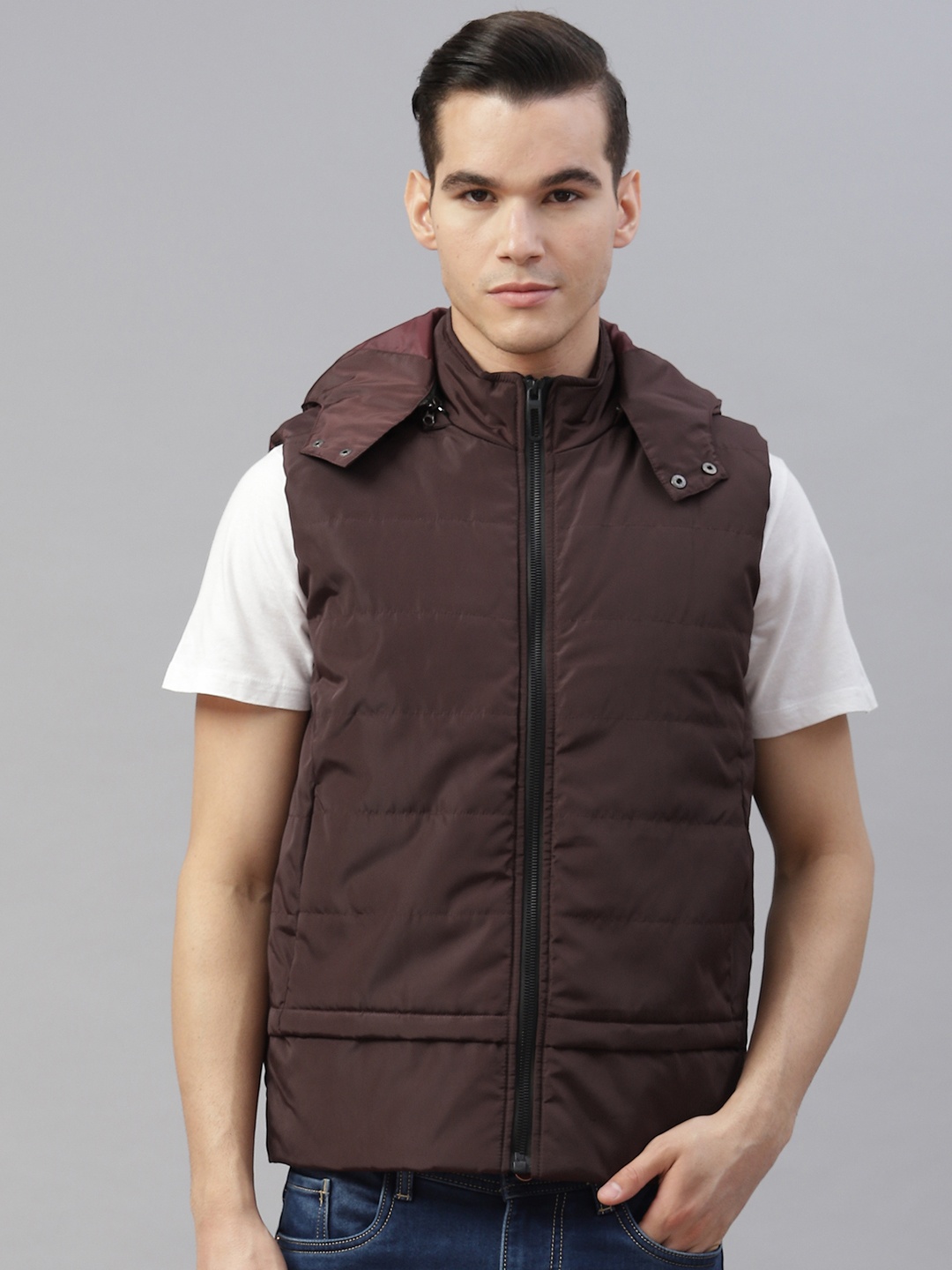 

Pierre Carlo Men Quilted Jacket, Burgundy