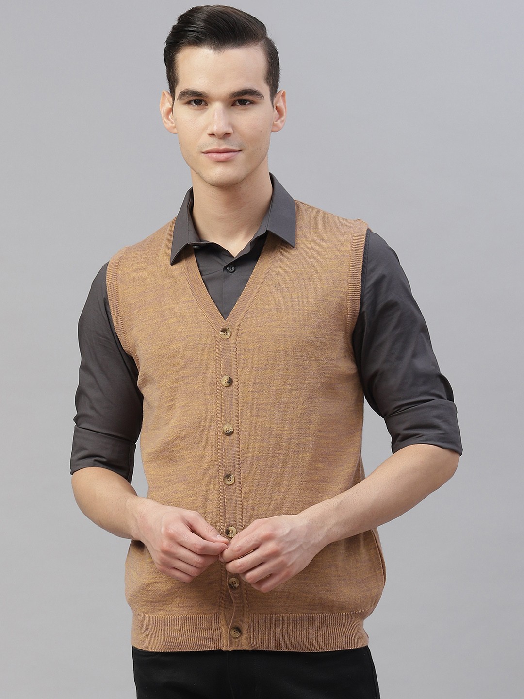 

Pierre Carlo Men Beige Cardigan