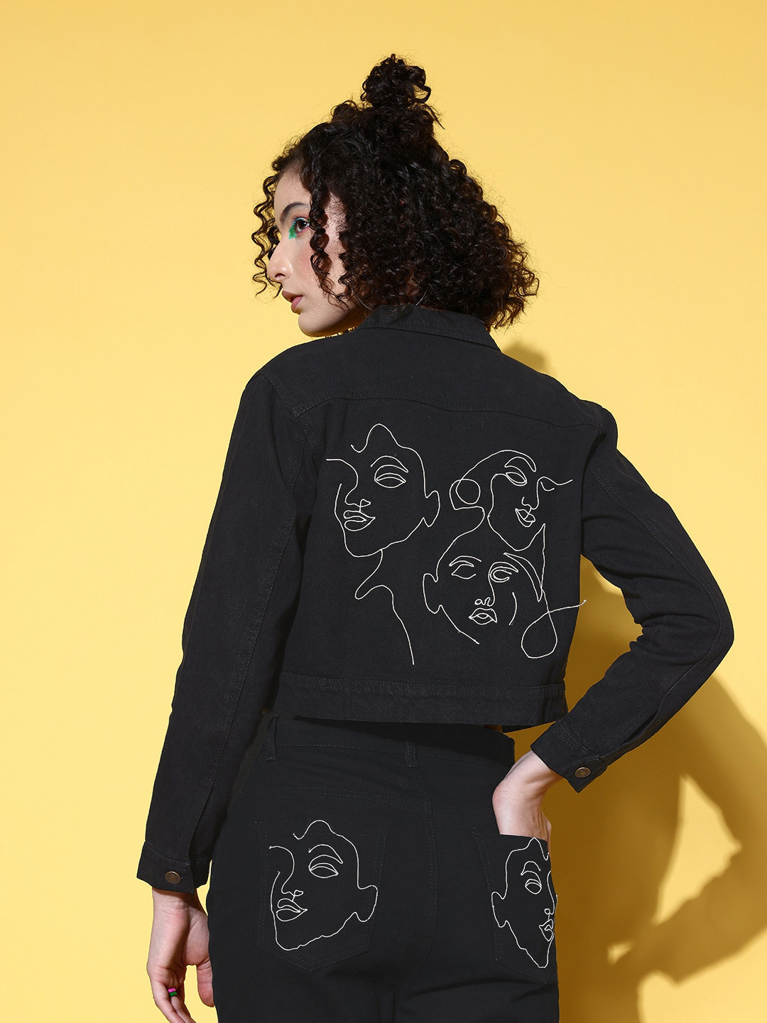 

SASSAFRAS Women Black Solid Kidult Kitsch Jacket