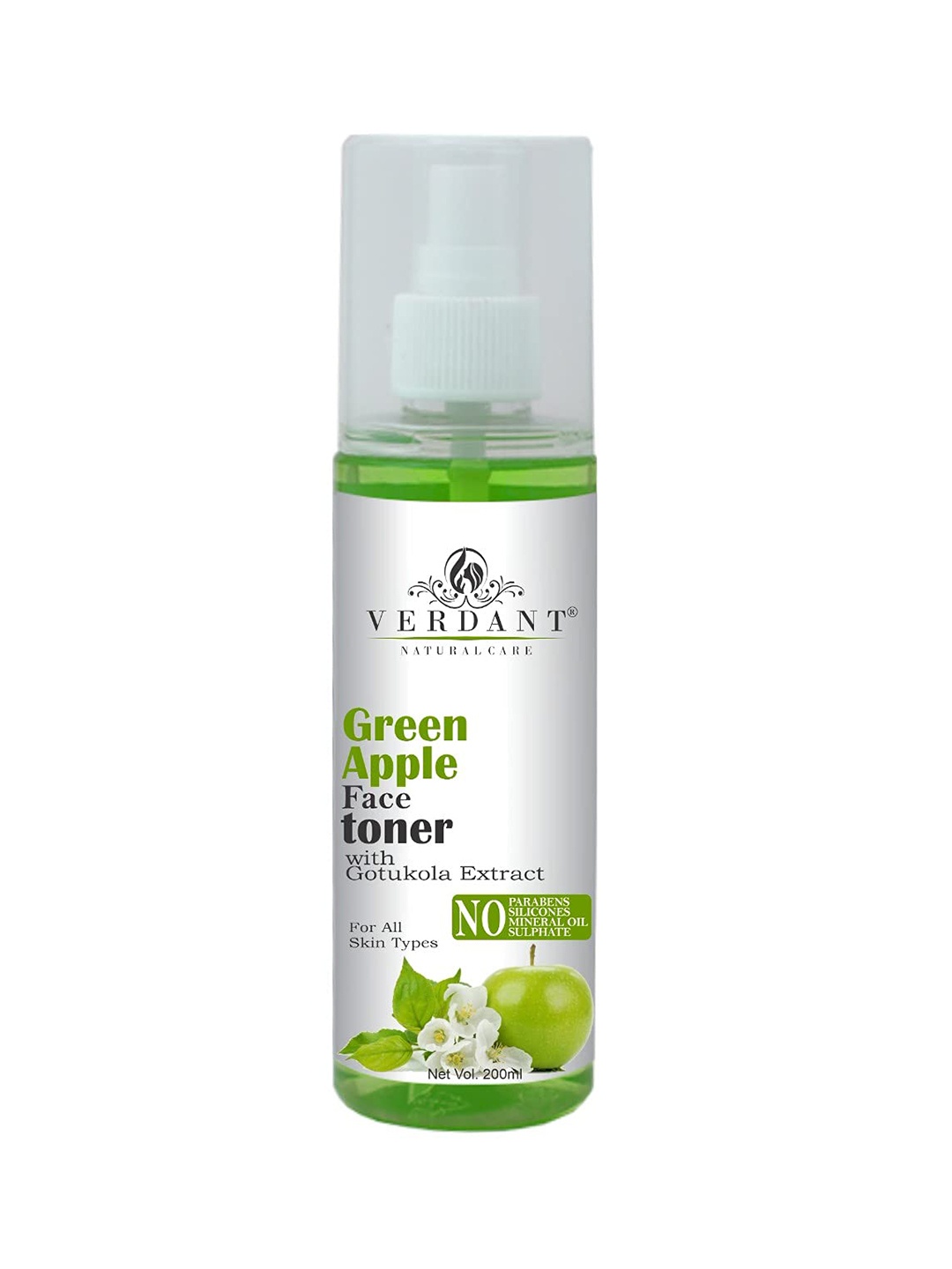 

Verdant Natural Care Green Apple Face Toner with Gotukola Extract for All Skin Types-200ml