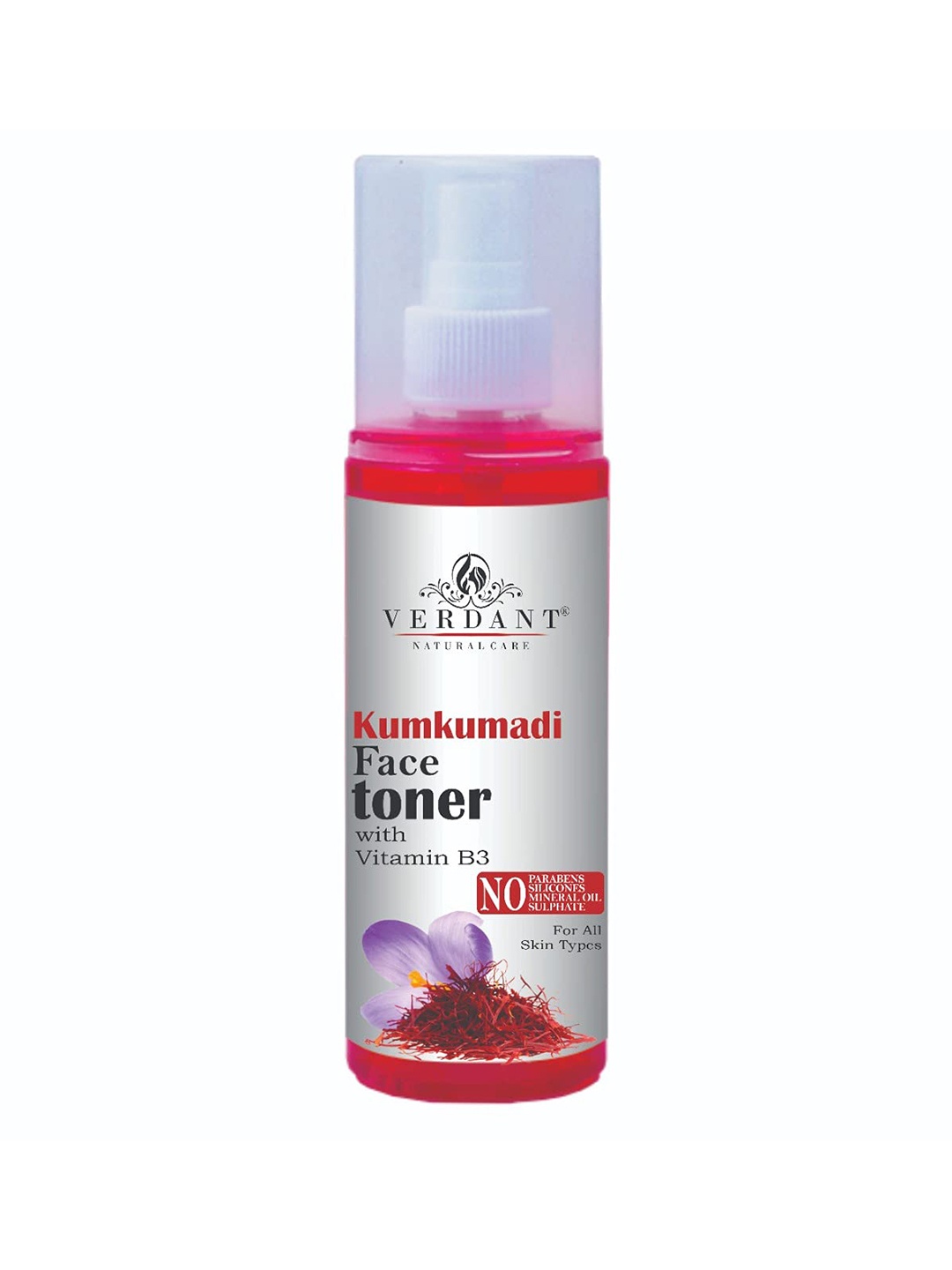 

Verdant Natural Care Kumkumadi Face Toner With Vitamin B3 for All Skin Types - 200 ml, Red