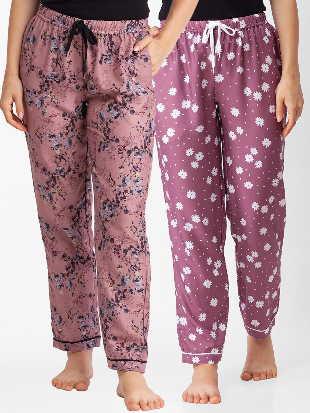 

FashionRack Women Pack of 2 Printed Lounge Pants, Brown