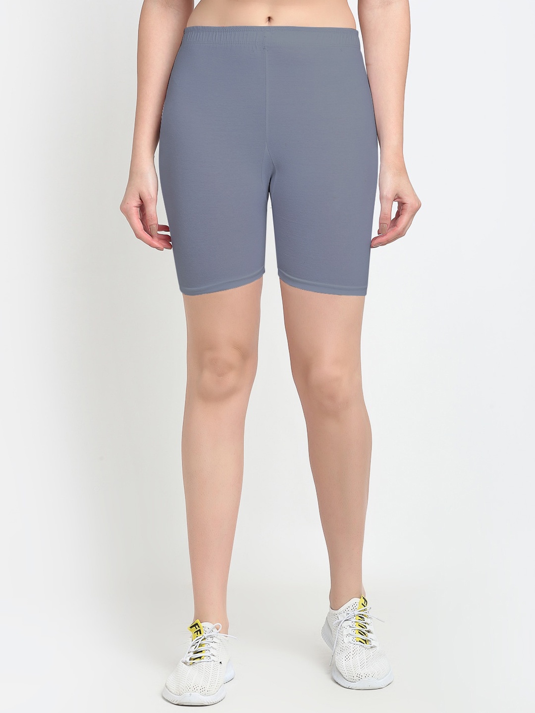 GRACIT Women Grey Cycling Sports Shorts