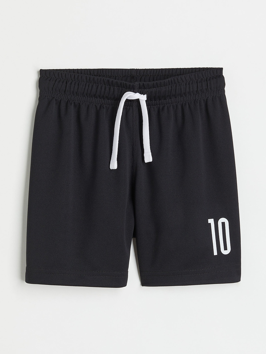 

H&M Girls Black Typography Sports Shorts