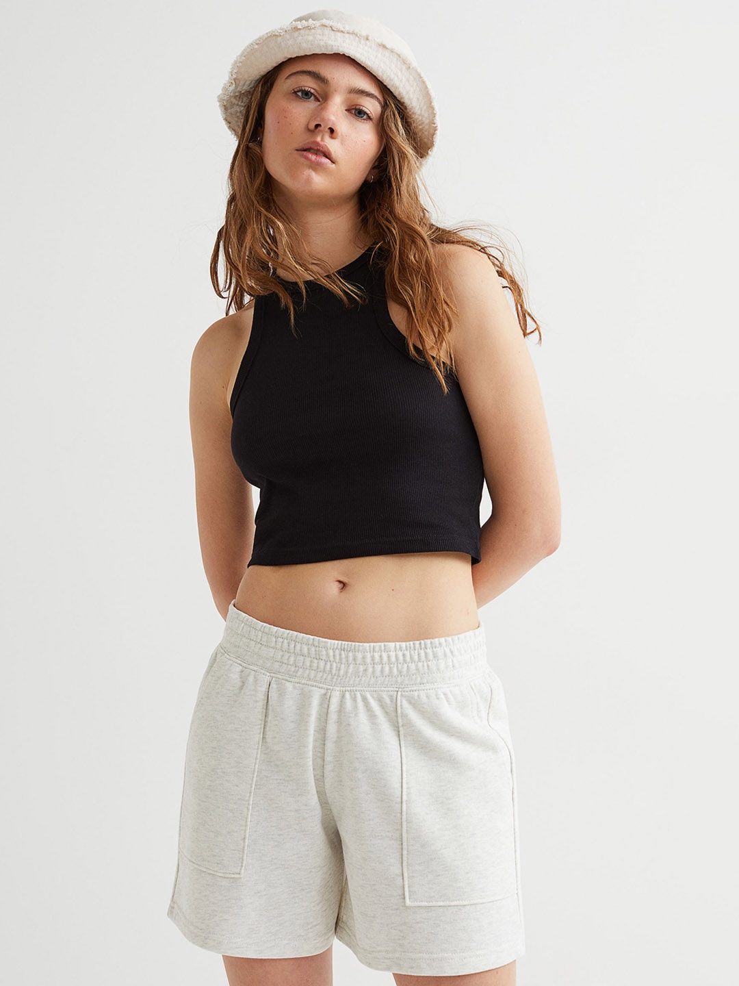 

H&M Women Grey Shorts