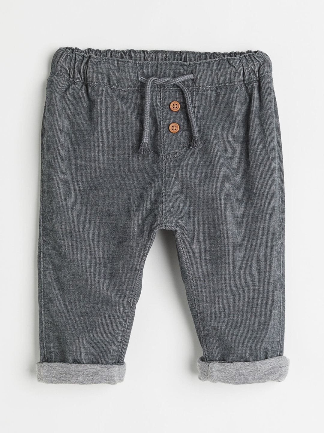 

H&M Boys Grey Fully lined corduroy trousers