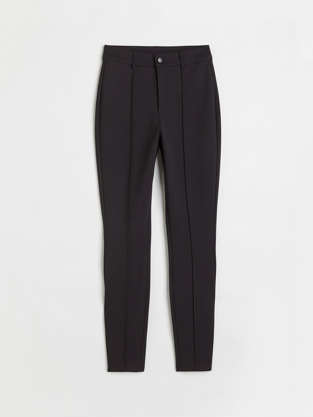 

H&M Women Black Crease-front leggings