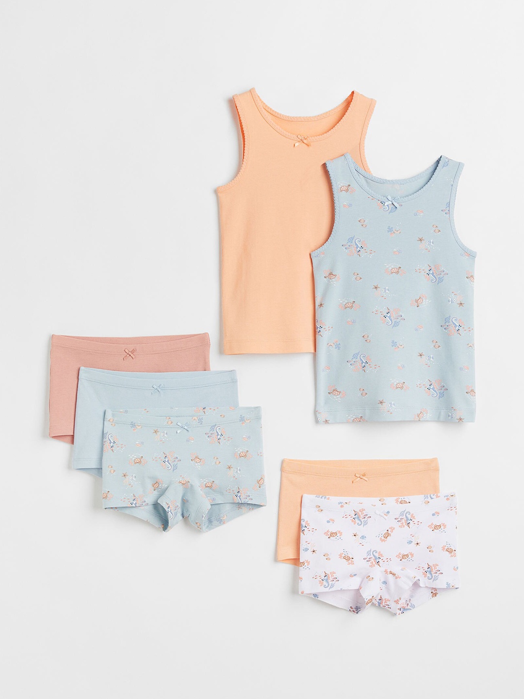 

H&M 7 Piece Cotton Set, Blue