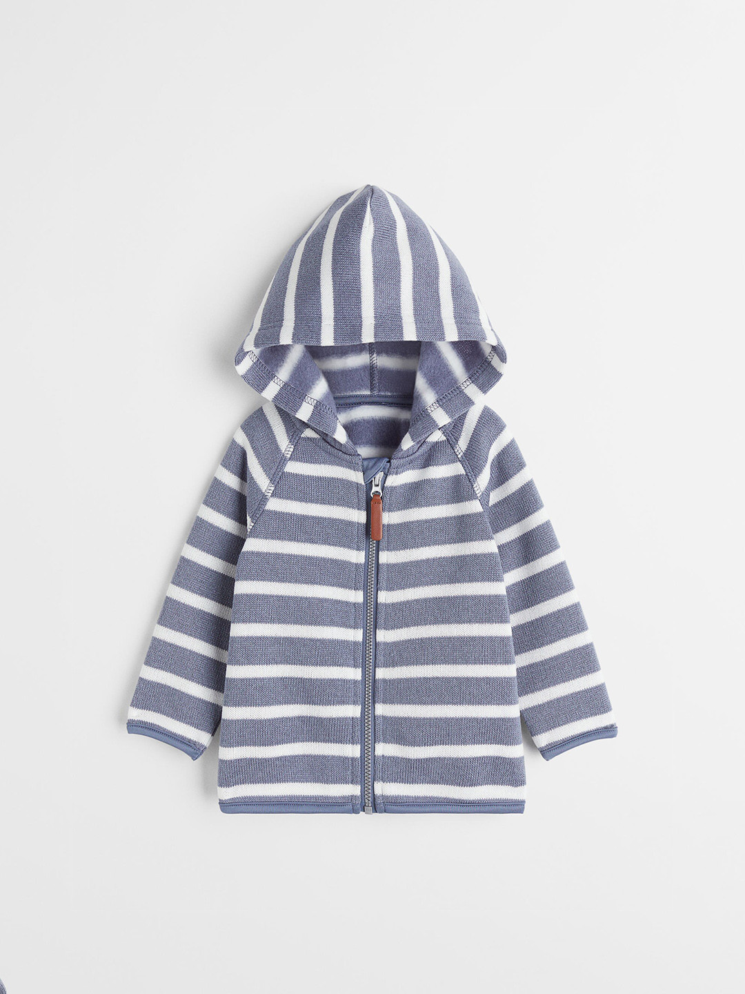 

H&M Girls Blue Knitted Fleece Jacket