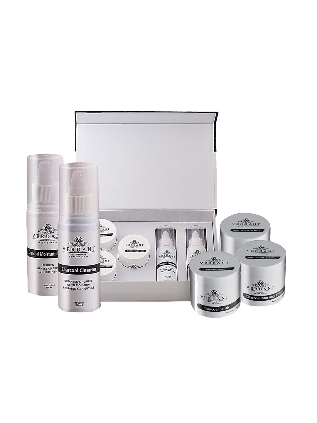 

Verdant Natural Care Professional 5-in-1 Activated Charcoal Facial Kit - 500g, White