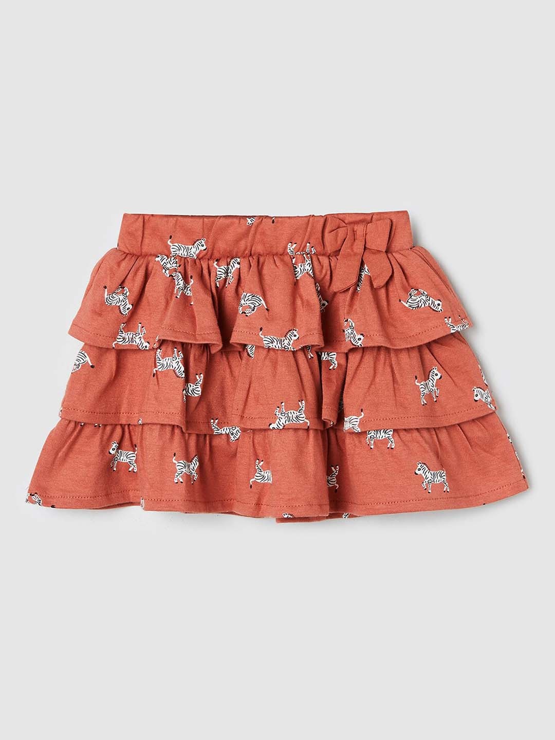 

max Girls Coral Printed Pure Cotton Skirts