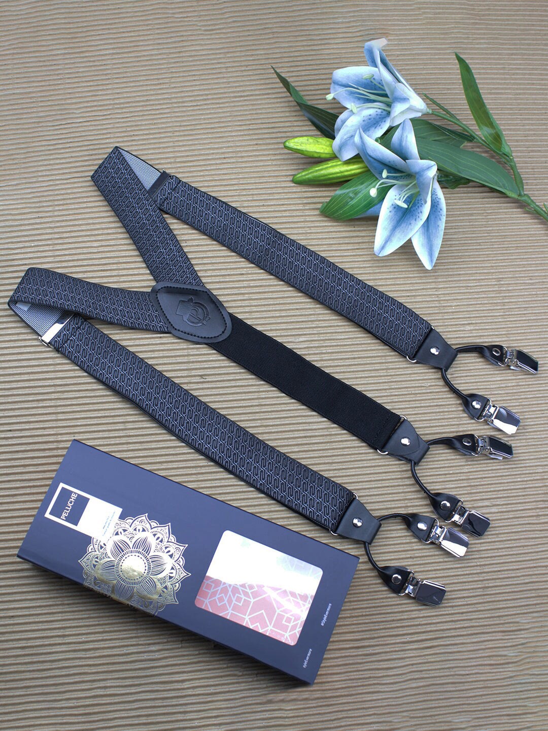 

PELUCHE Unisex Black Suspenders