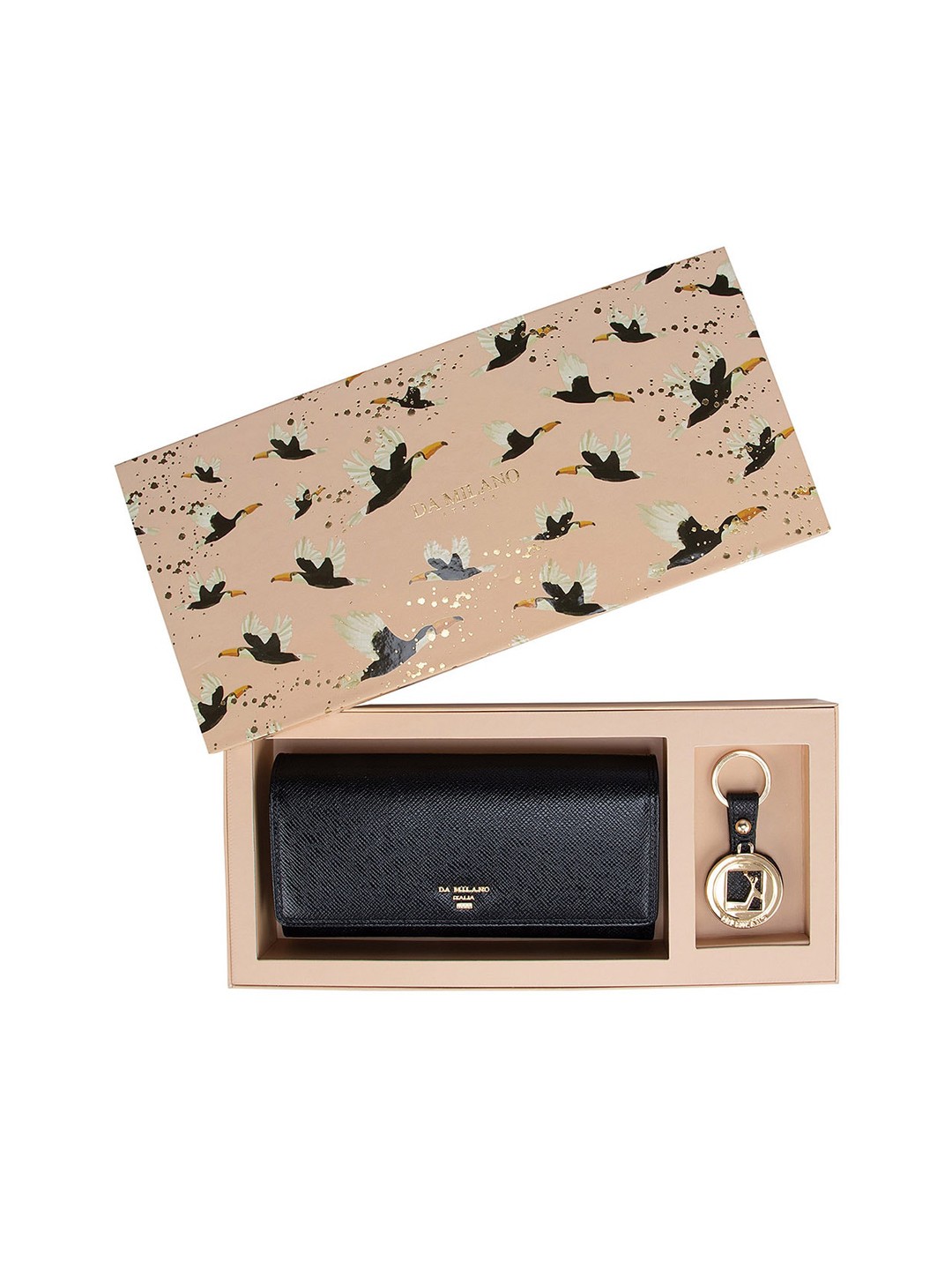 

Da Milano Women Black Textured Accessory Gift Set