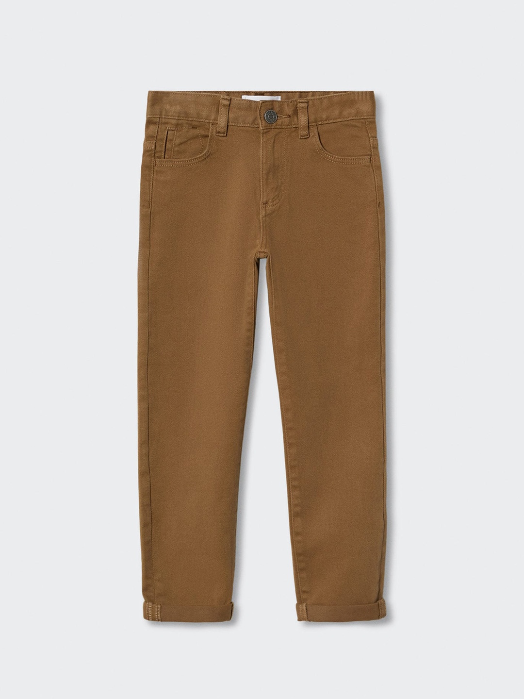 

Mango Kids Boys Sustainable Stretchable Jeans, Camel brown