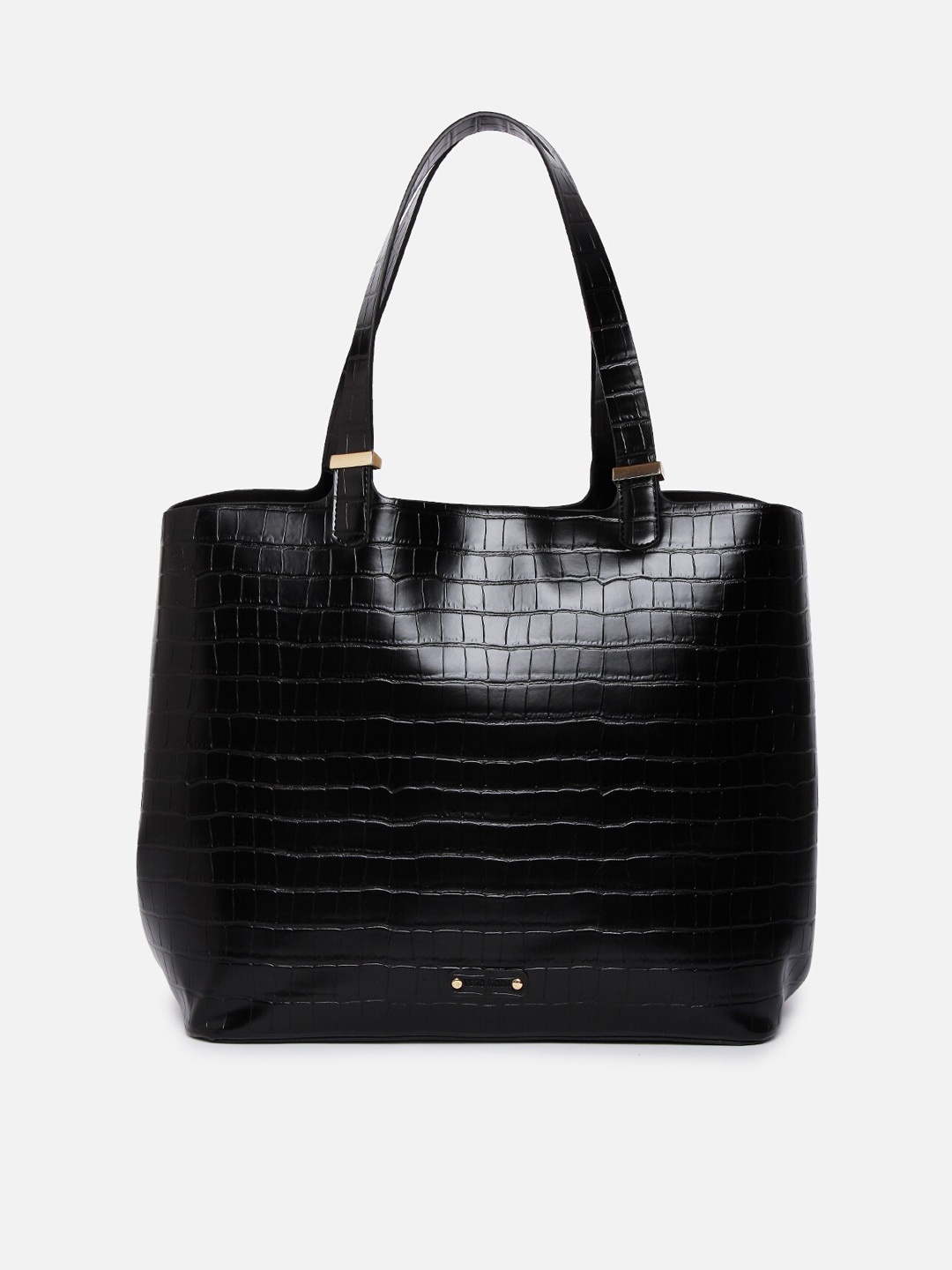 

Vero Moda Black Textured Oversized Swagger Shoulder Bag