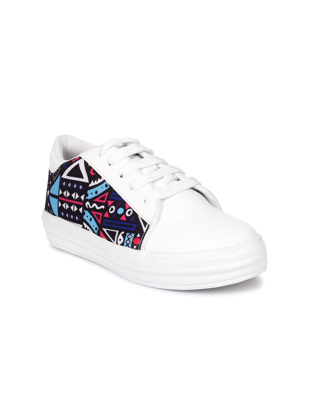 

Longwalk Women Blue Printed Sneakers