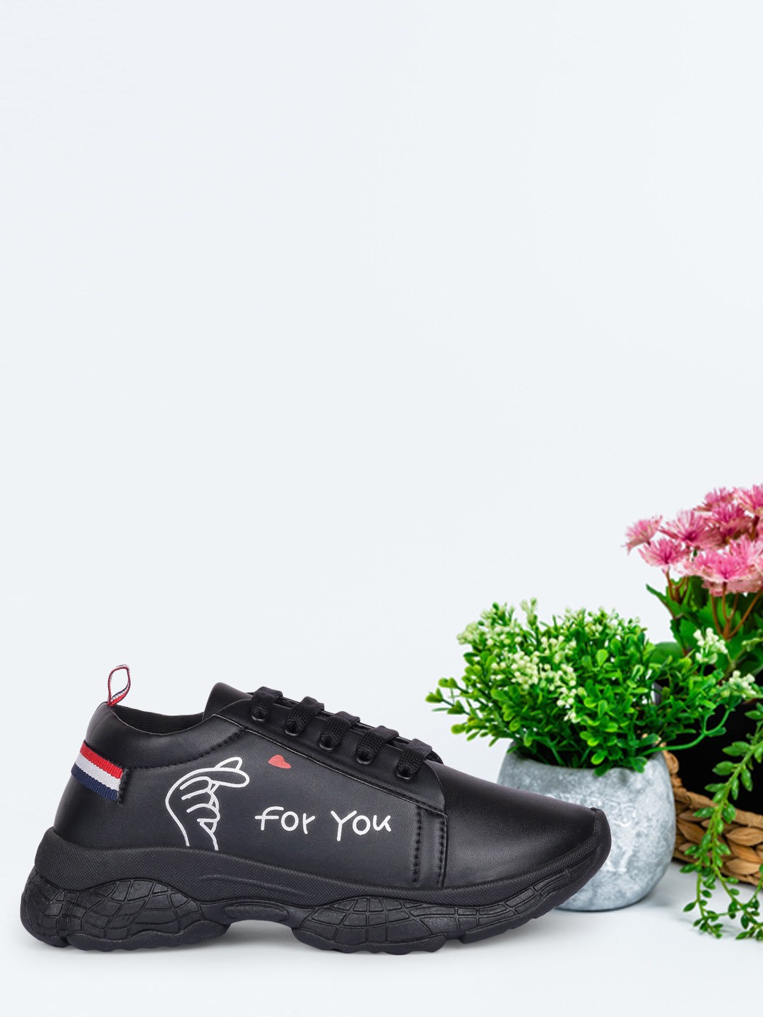 

Longwalk Women Black Printed Sneakers