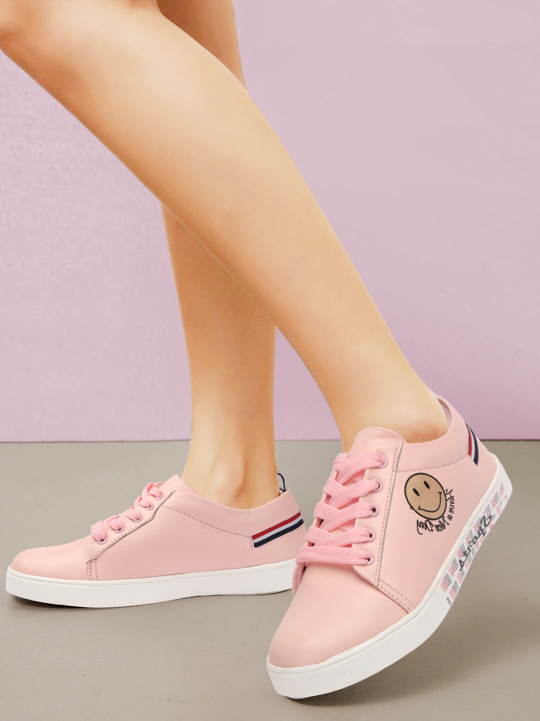 

Longwalk Women Pink Slip-On Sneakers