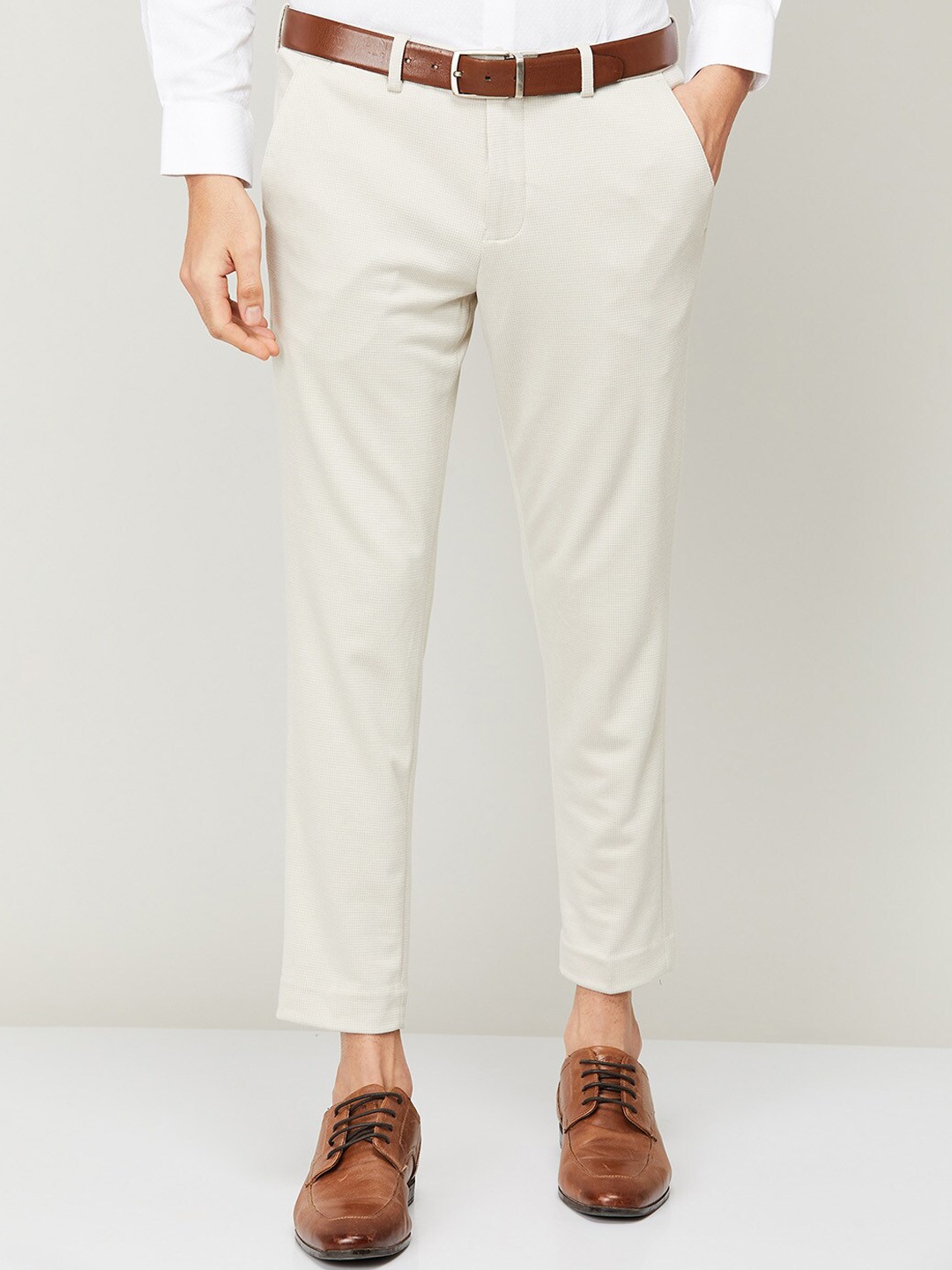 

CODE by Lifestyle Men Beige Tapered Fit Trouser