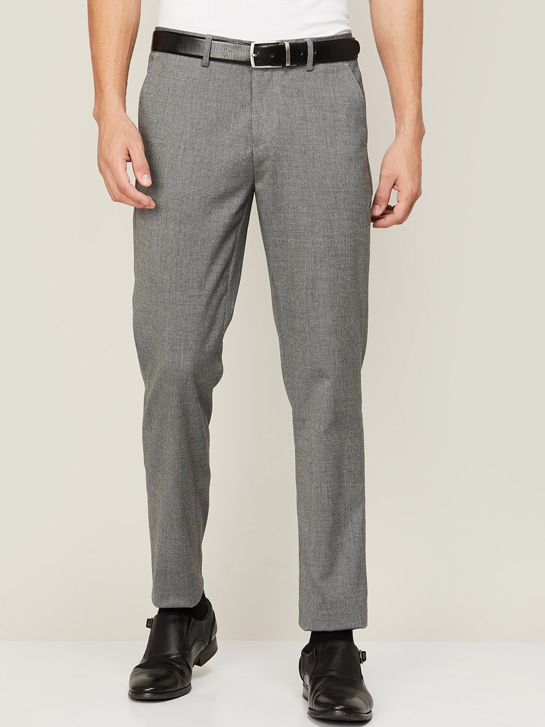 

CODE by Lifestyle Men Grey Regular Trouser