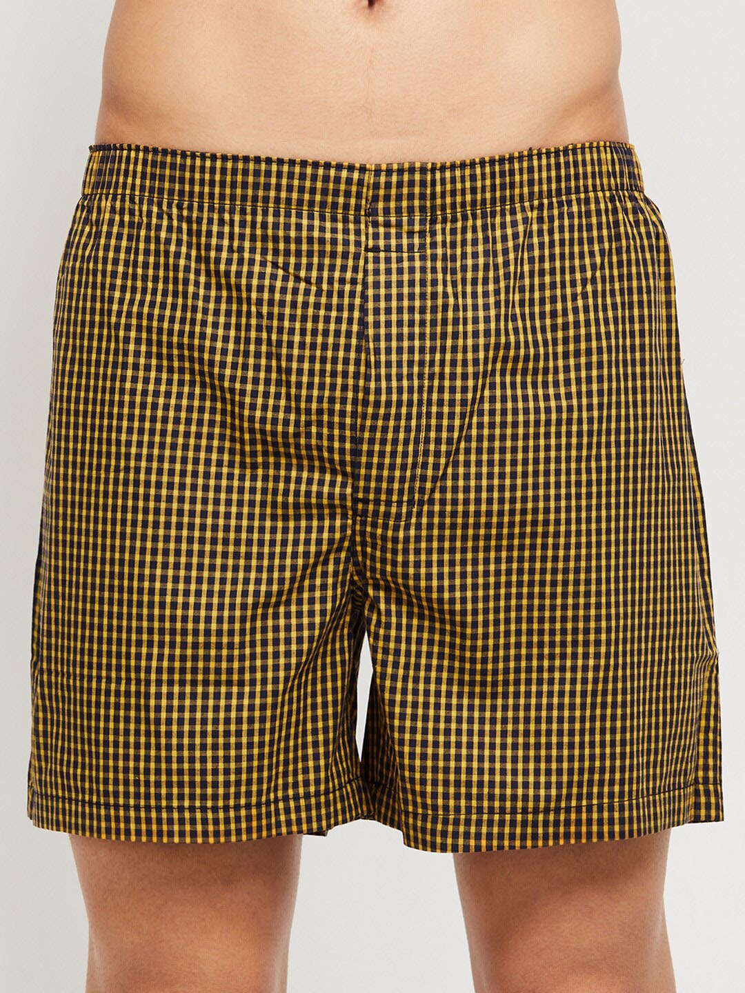 

max Men Yellow Printed Cotton Boxers