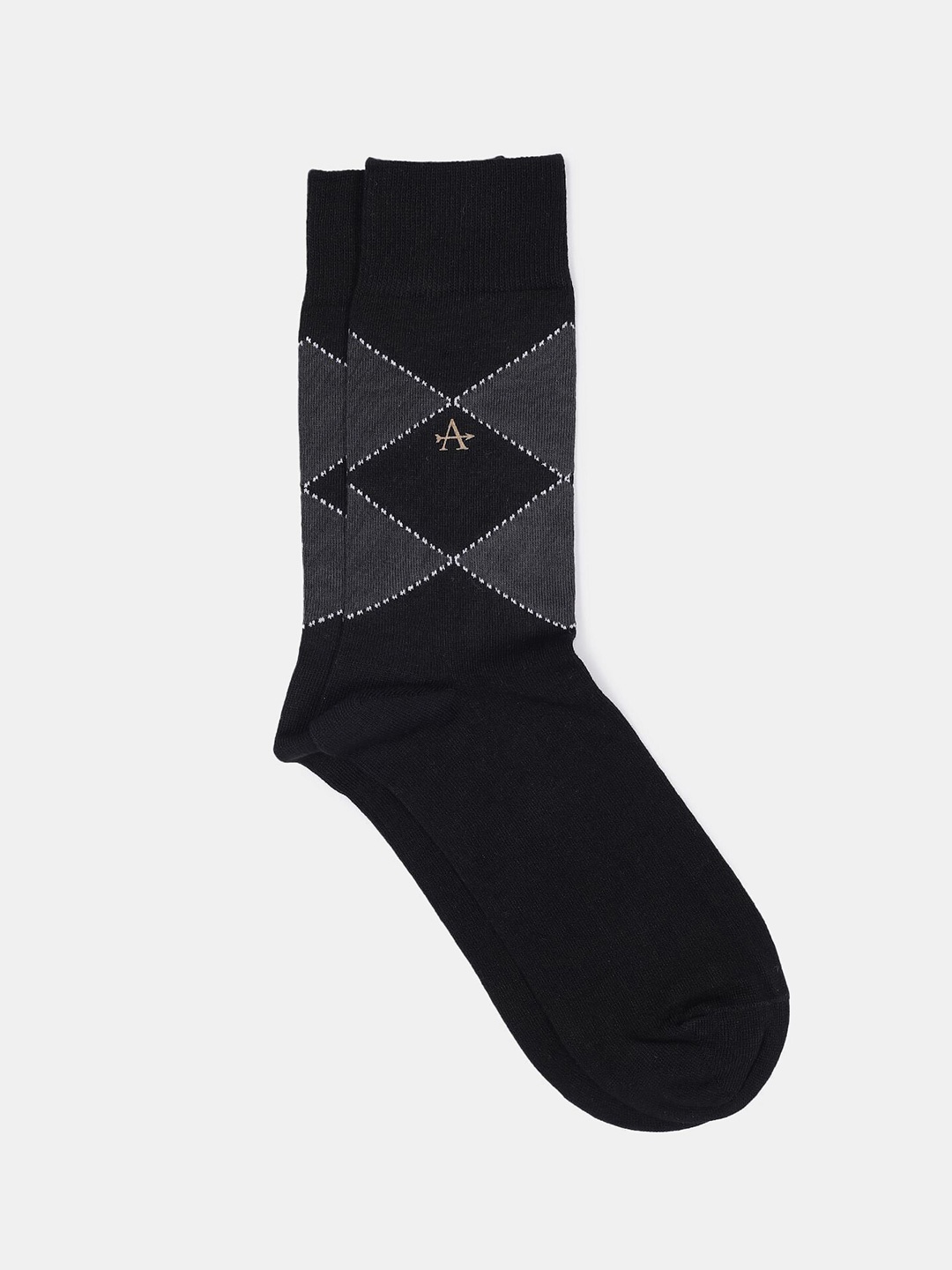 

Arrow Men Black Solid Above Ankle-Length Socks