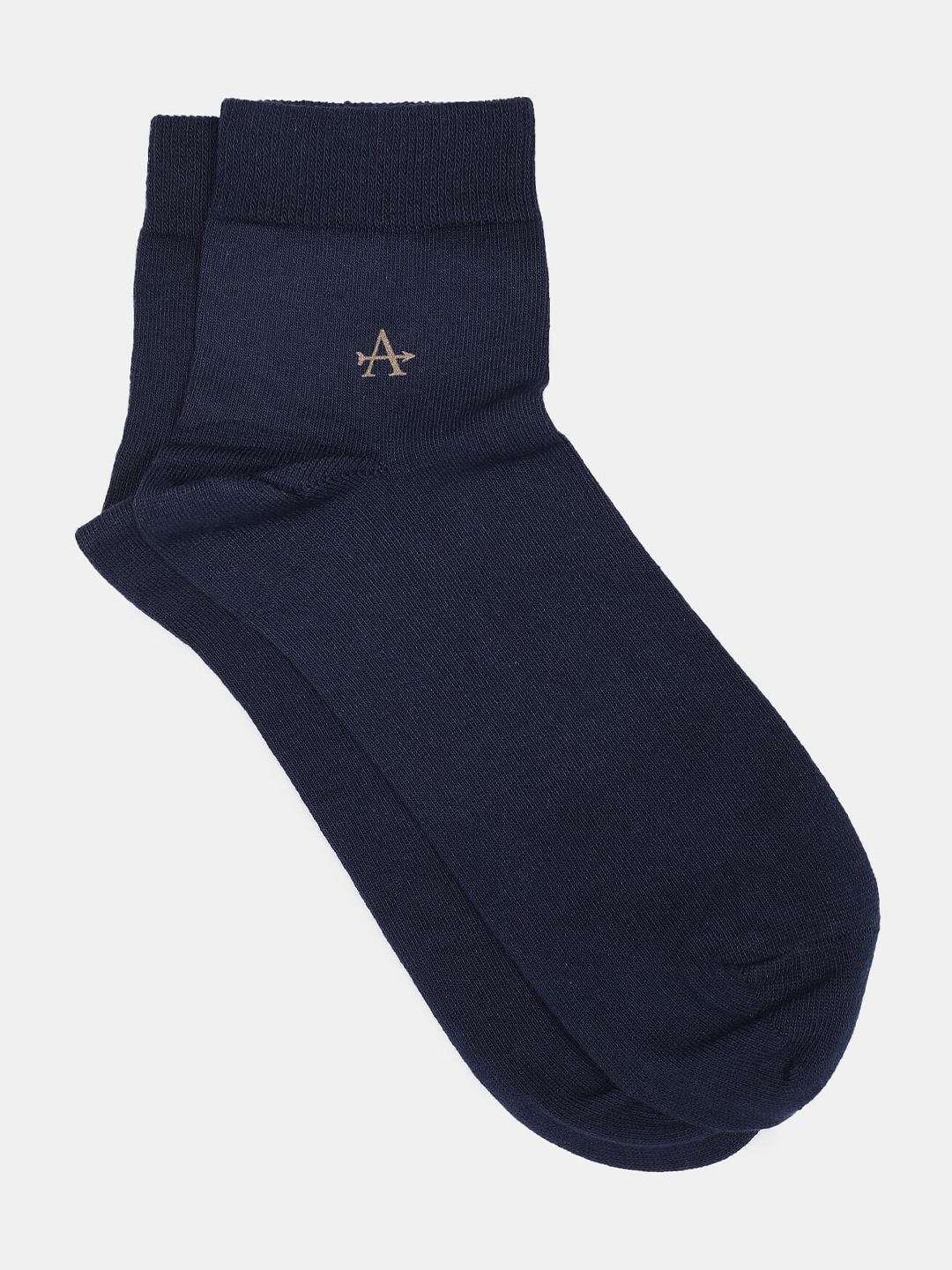 

Arrow Men Blue Solid Ankle Length Cotton Socks