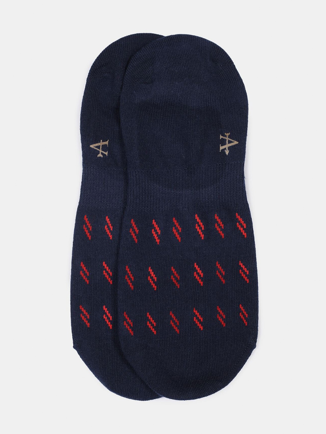 

Arrow Men Blue Patterned Shoeliner Cotton Socks