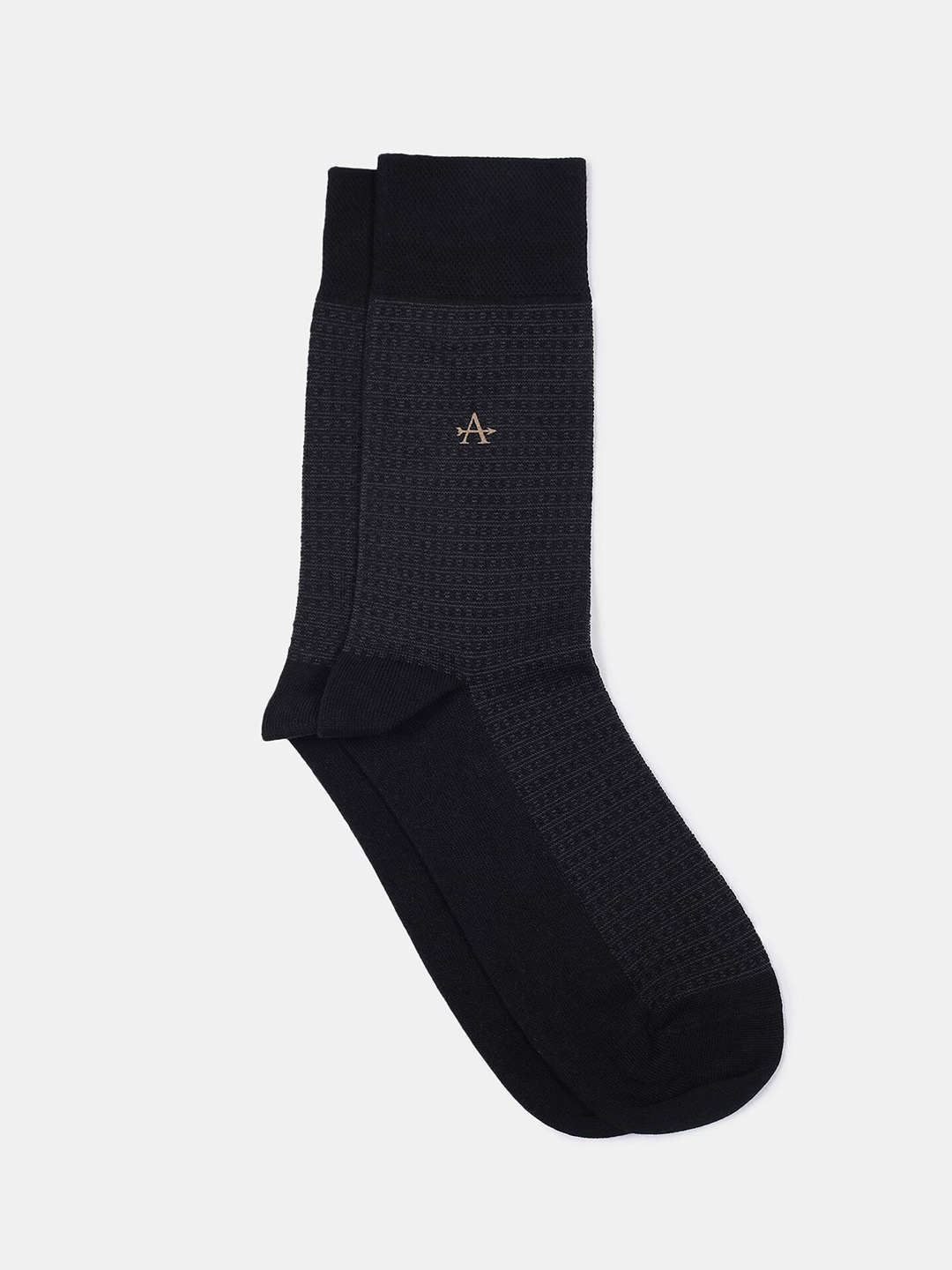 

Arrow Men Black Patterned Above Ankle Length Socks