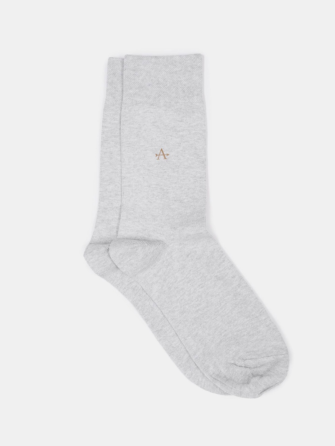 

Arrow Men Grey Patterned Above Ankle Length Socks