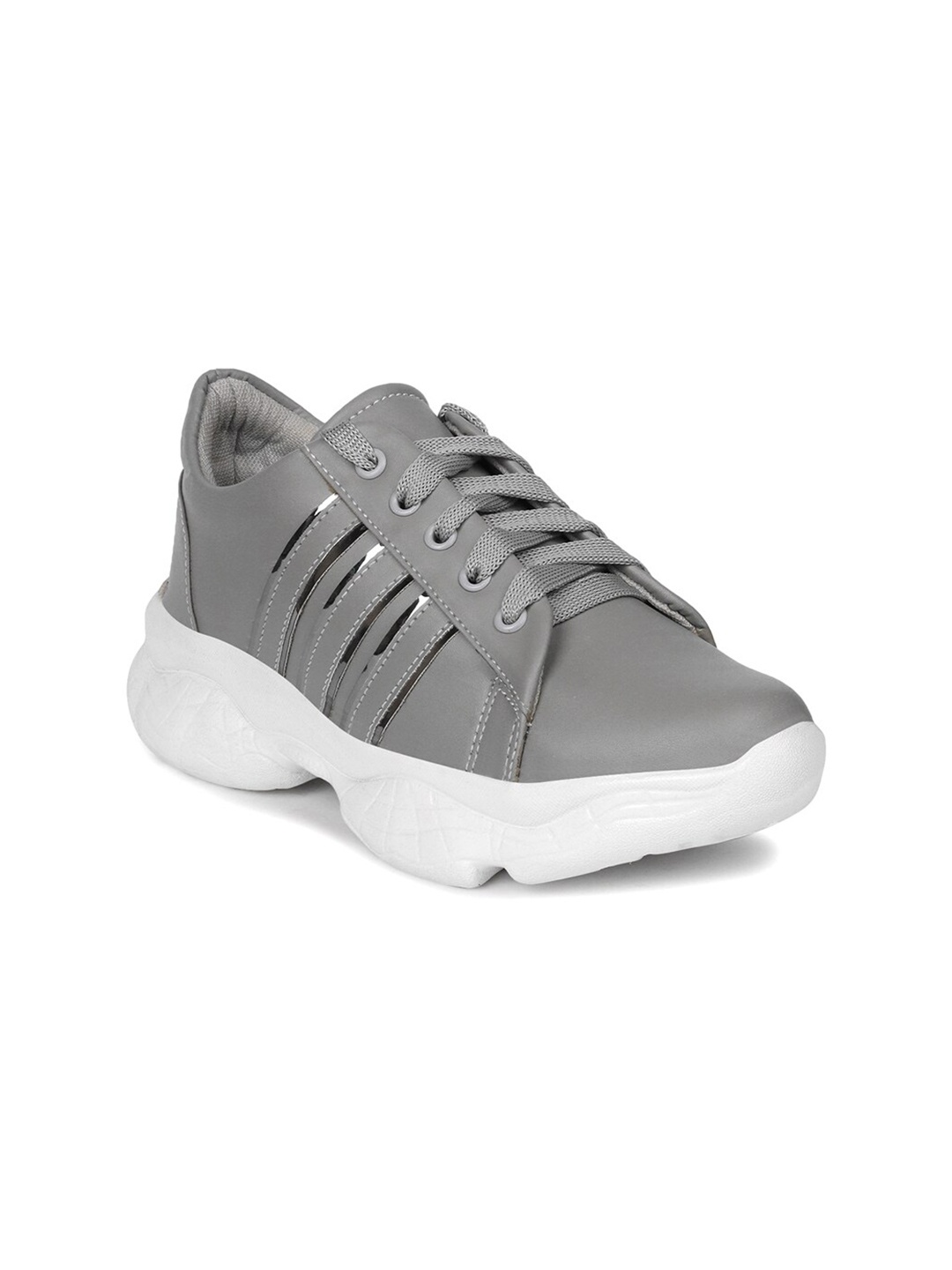 

Longwalk Women Grey Running Non-Marking Shoes