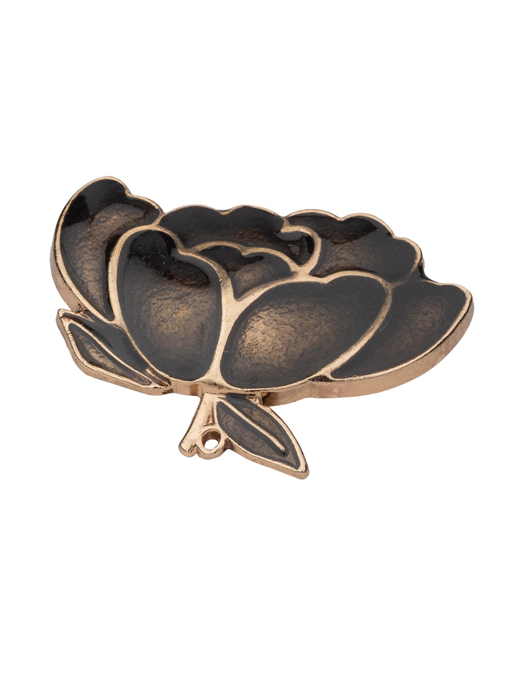 

The Tie Hub Men Brown Lotus-Shaped Lapel Pin