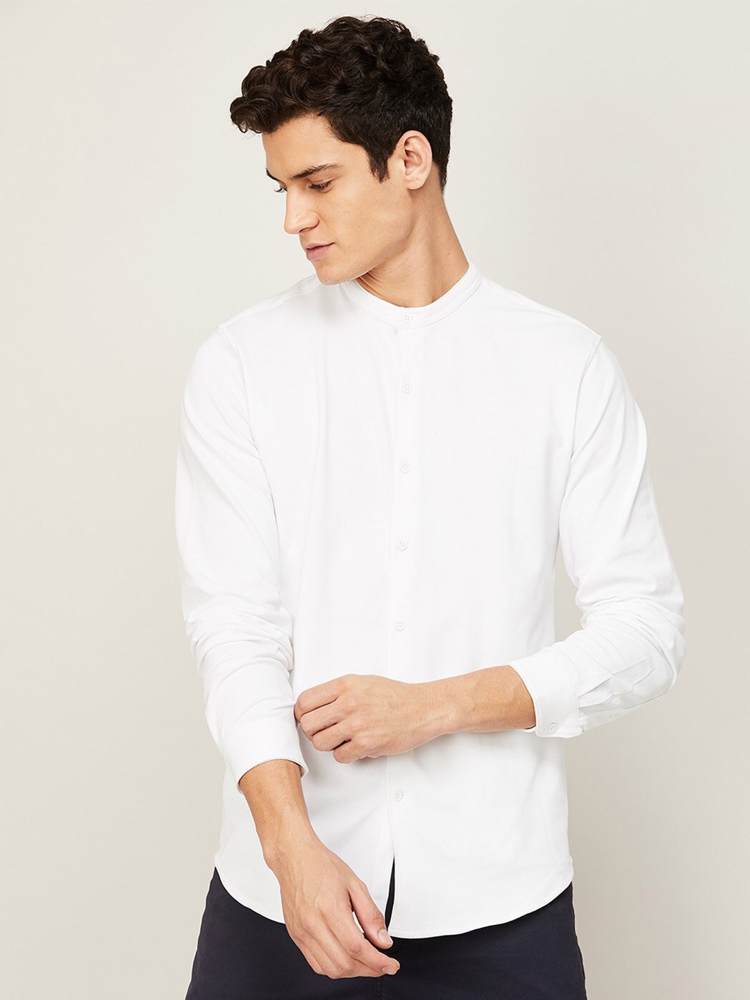 

CODE by Lifestyle Men White Casual Shirt