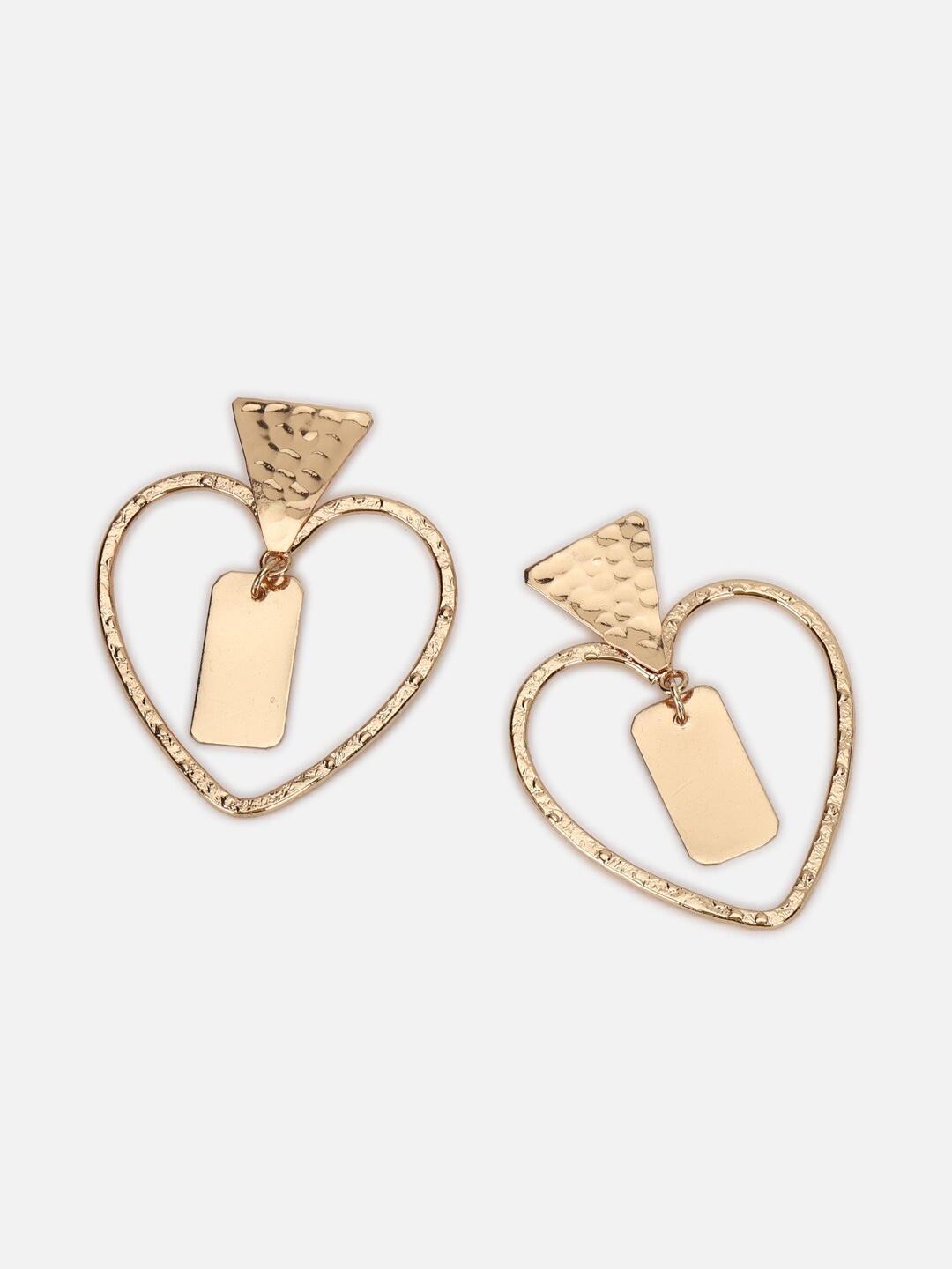 

FOREVER 21 Gold-Toned Contemporary Drop Earrings