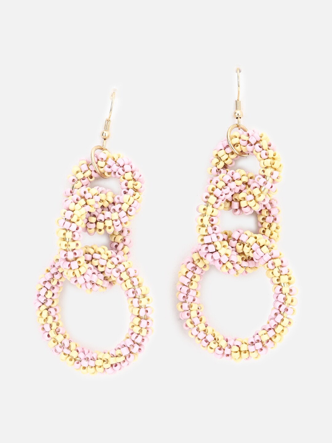 

FOREVER 21 Women Cream-Coloured Contemporary Drop Earrings