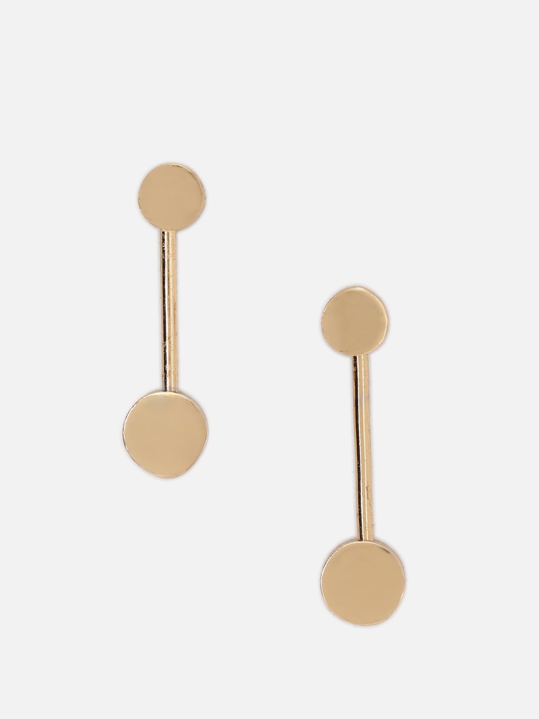 

FOREVER 21 Gold-Toned Contemporary Drop Earrings
