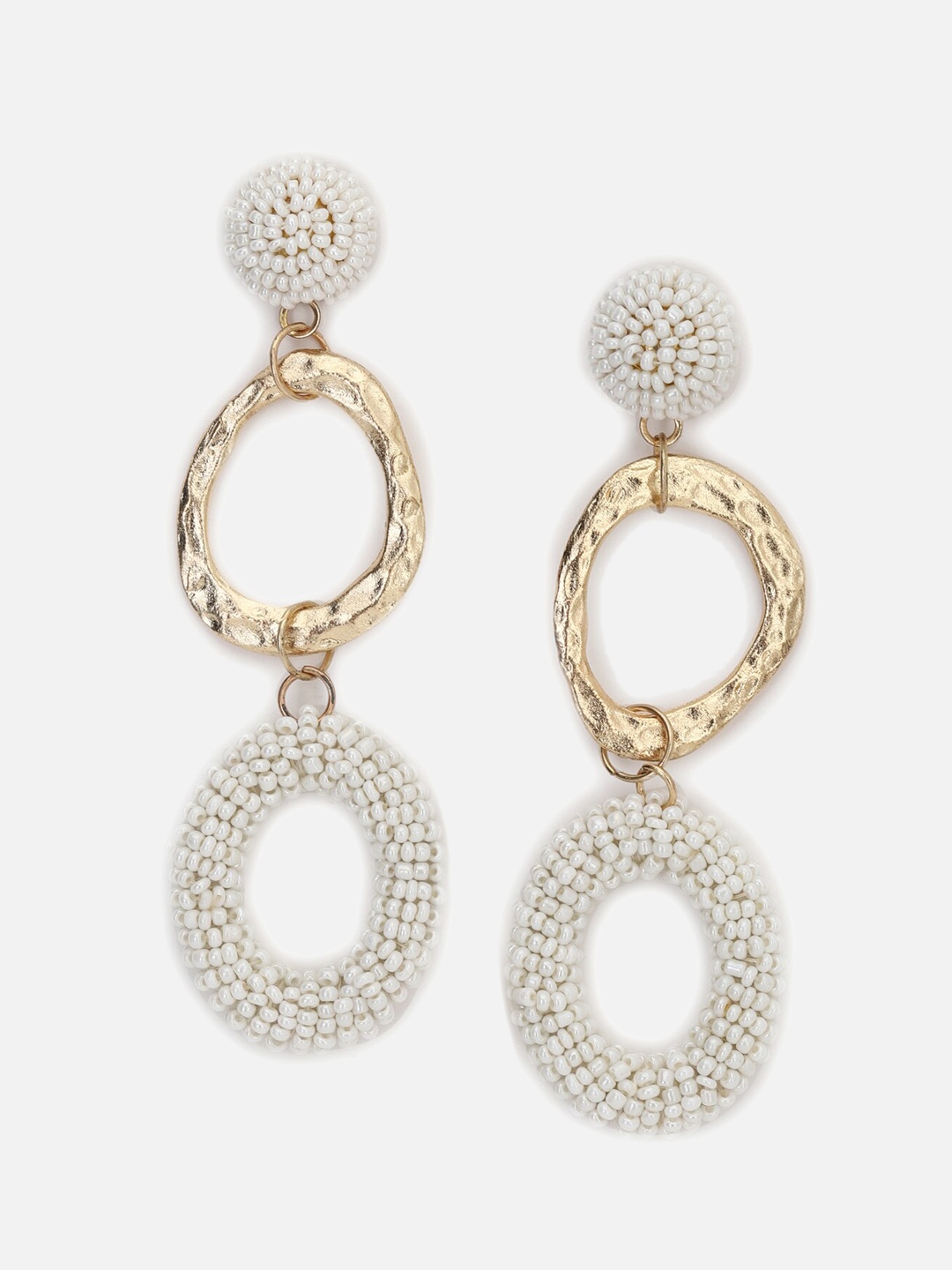 

FOREVER 21 White Contemporary Drop Earrings