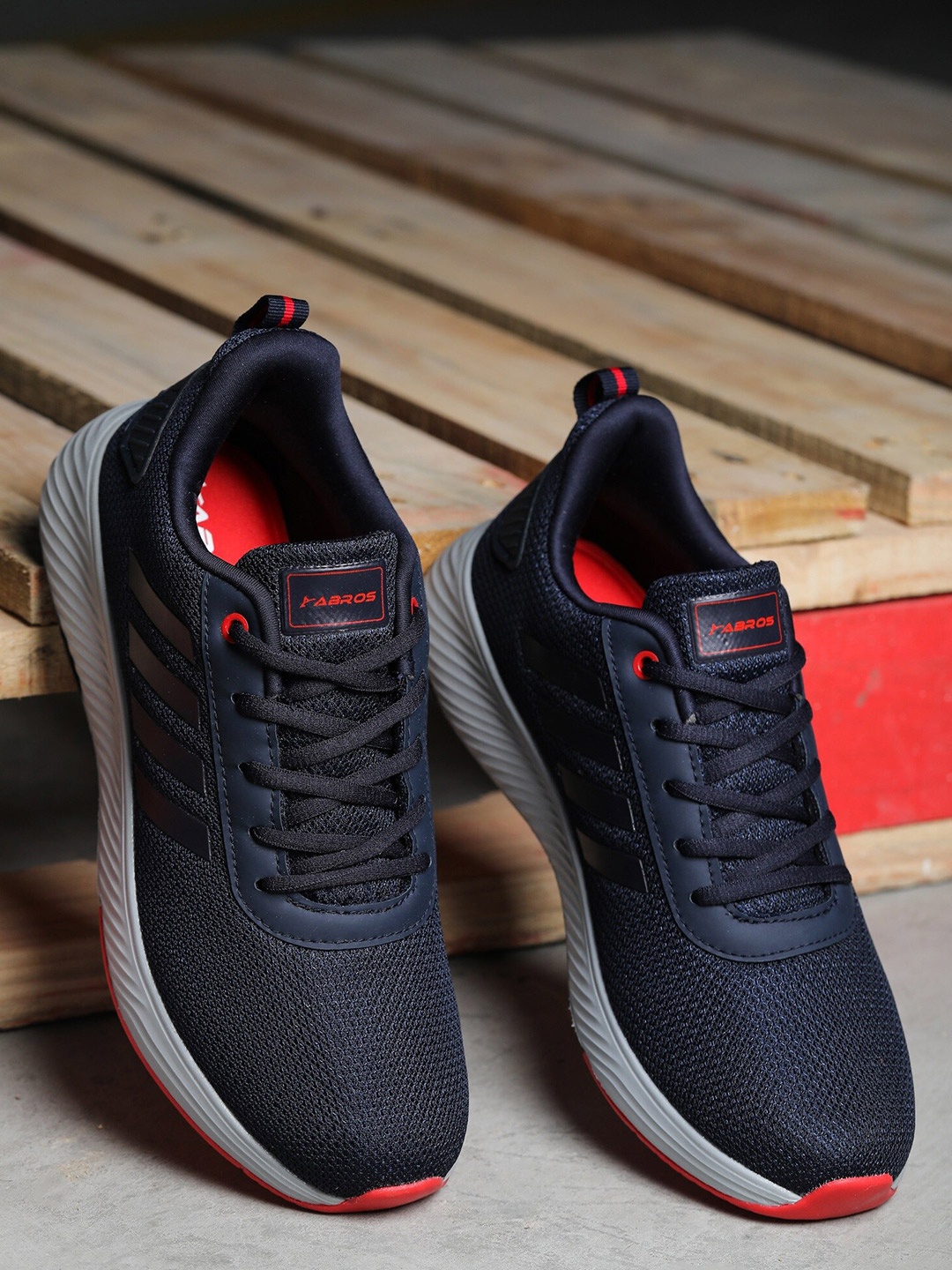 

ABROS Men Prime-N Running Sports Shoes, Navy blue