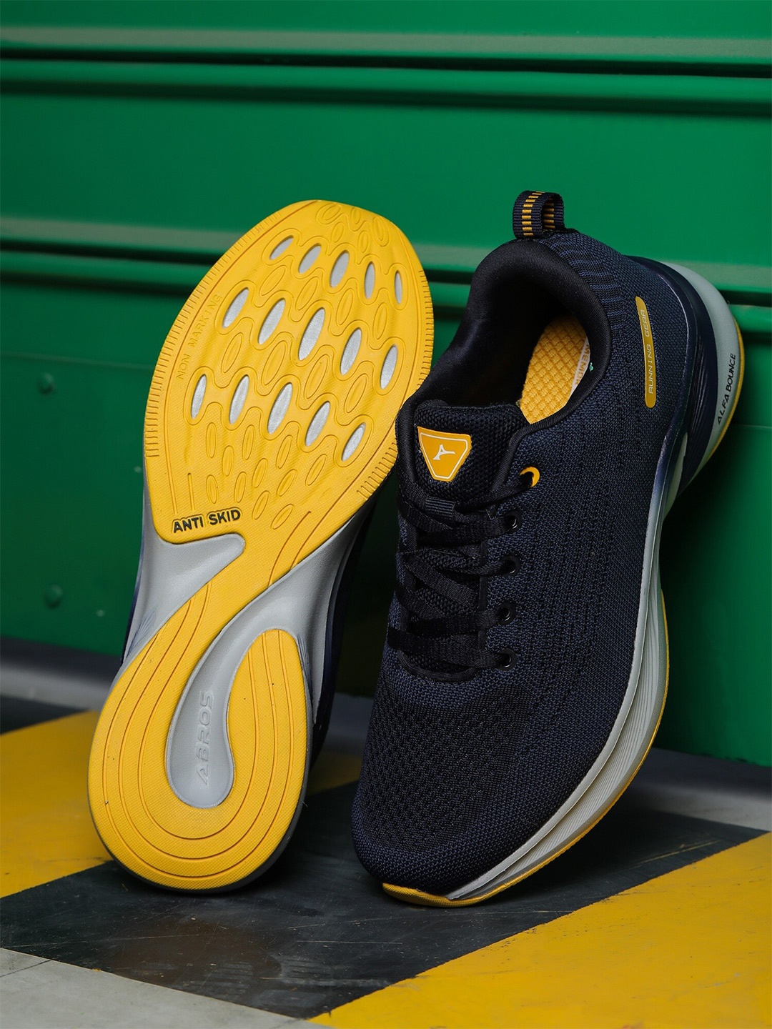 

ABROS Men Navy Blue Mesh Running Sports Shoes ROBERT-PRO