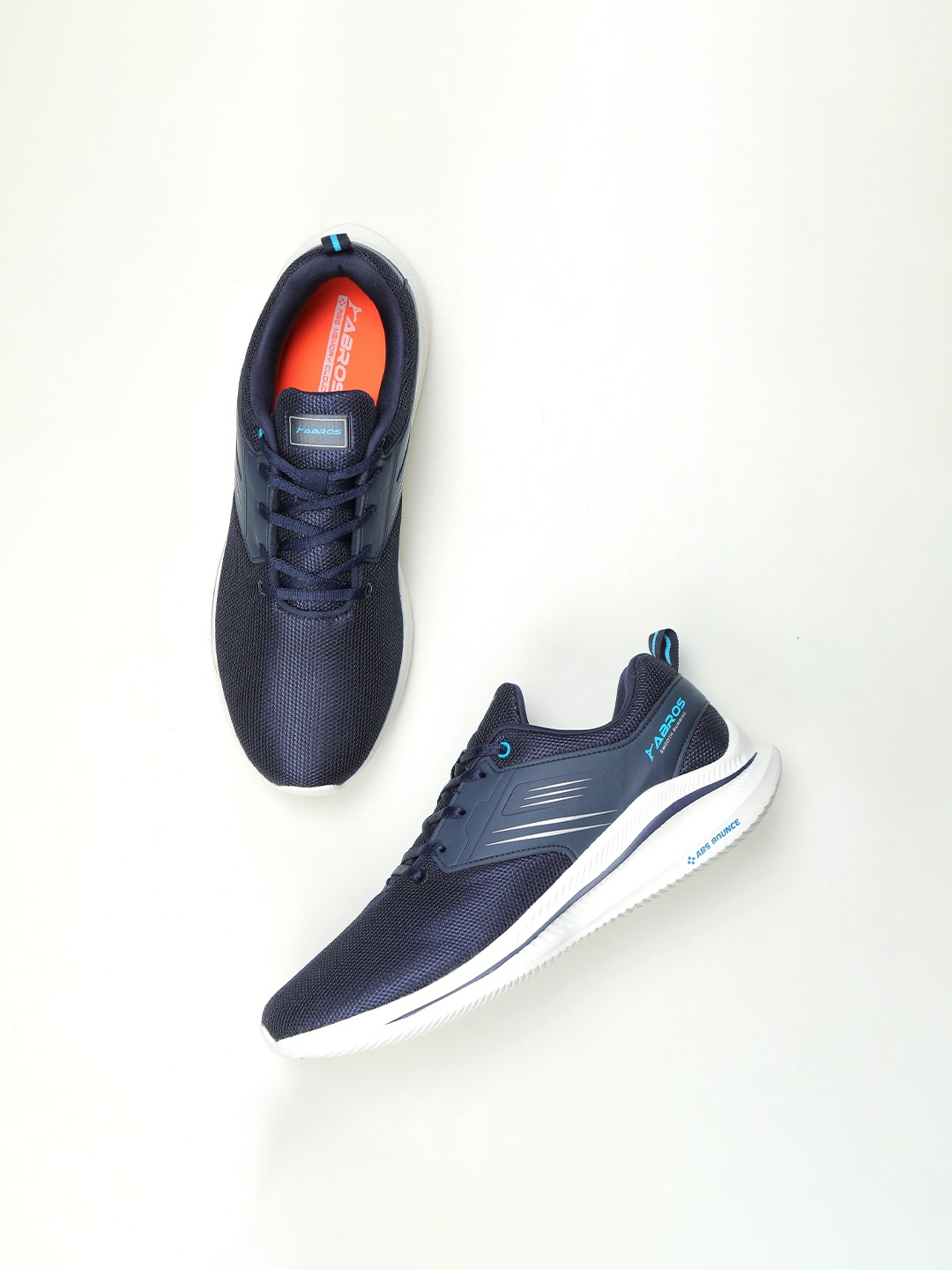

ABROS Men Navy Blue Mesh Running Sports Shoes RUNWAY-N