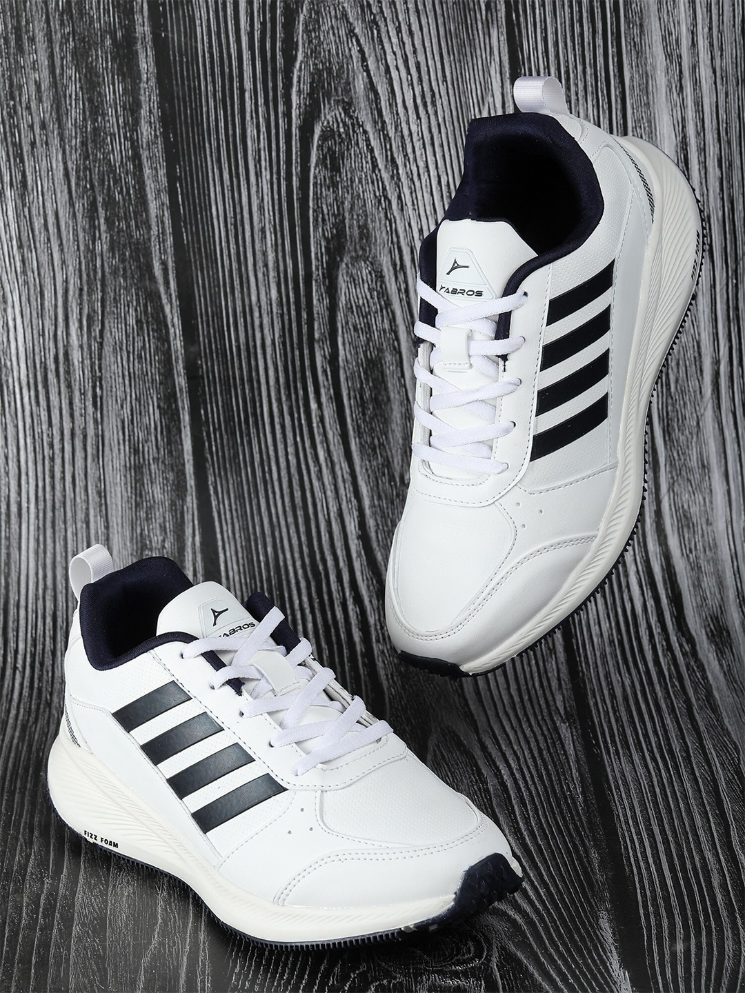 

ABROS Men White WAXWELL Mesh Running Shoes