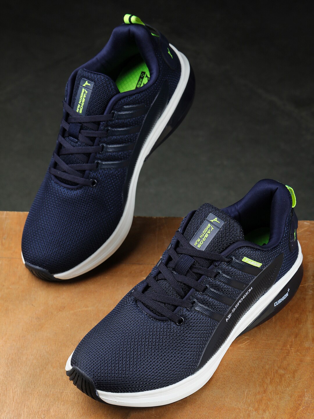 

ABROS Men Aldo-N Running Sports Shoes, Navy blue