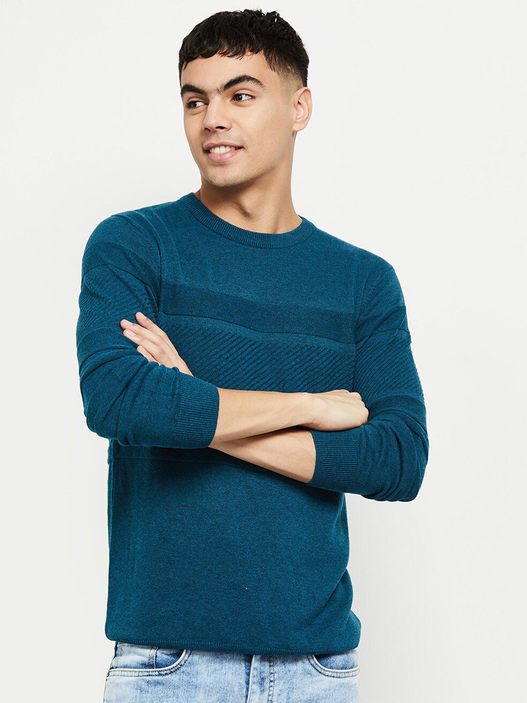 

max Men Teal Sweatshirt