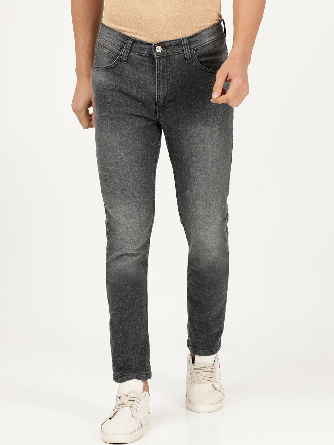 

Lee Men Grey Skinny Fit Heavy Fade Stretchable Jeans