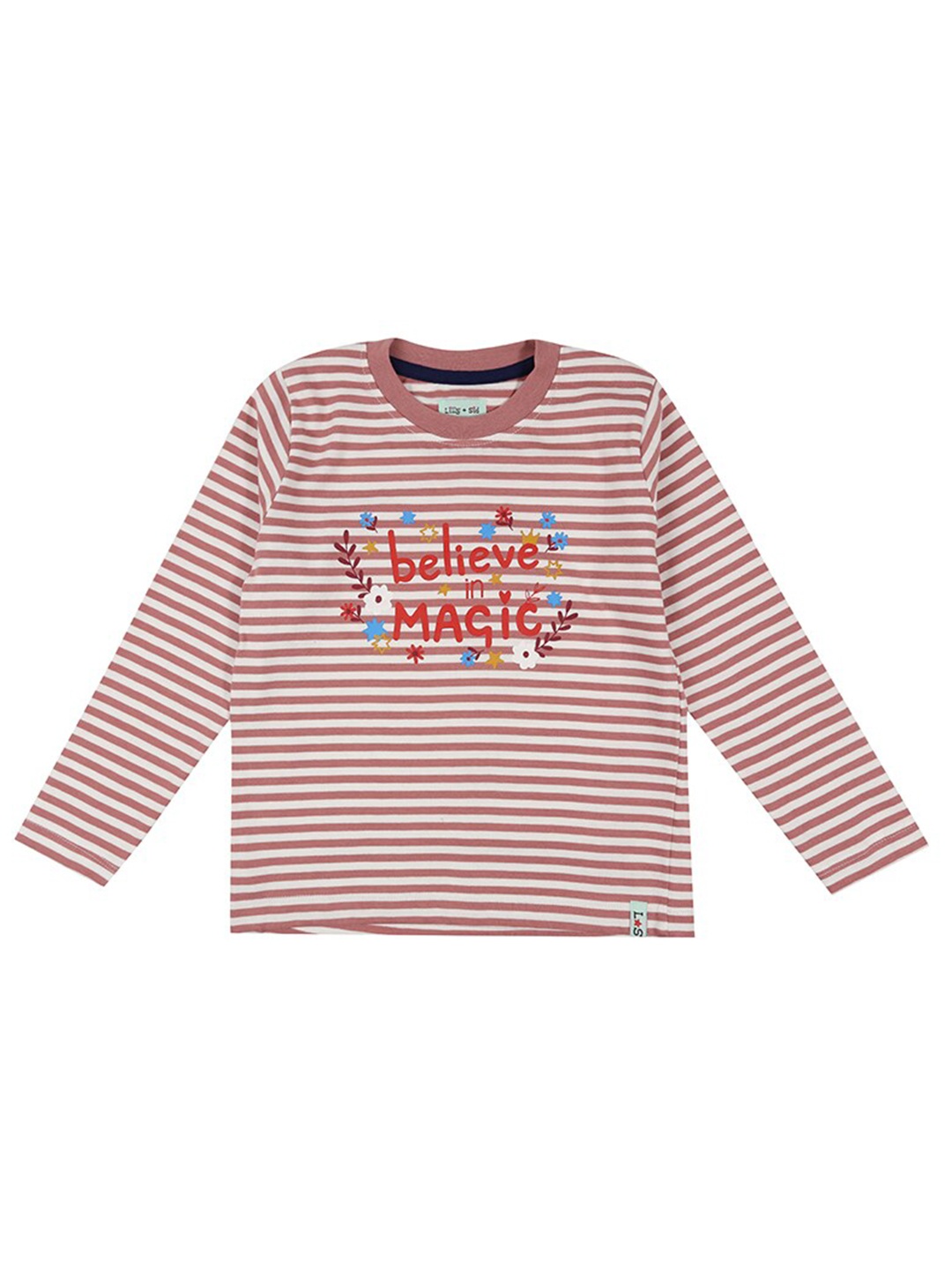 

Lilly and Sid Pink Striped Organic Cotton Top
